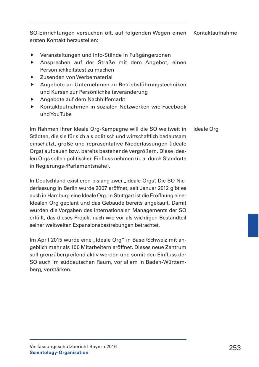 Seite 255 des Verfassungsschutzbericht 2016 Bayern