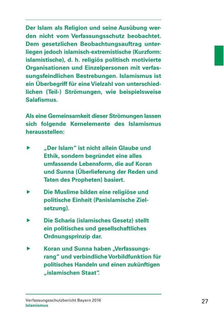 Seite 29 des Verfassungsschutzbericht 2016 Bayern