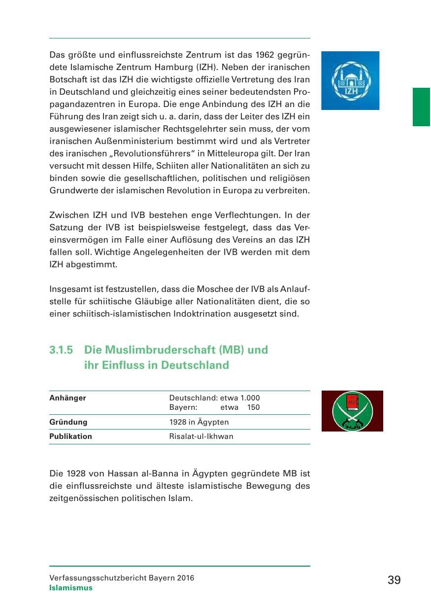 Seite 41 des Verfassungsschutzbericht 2016 Bayern