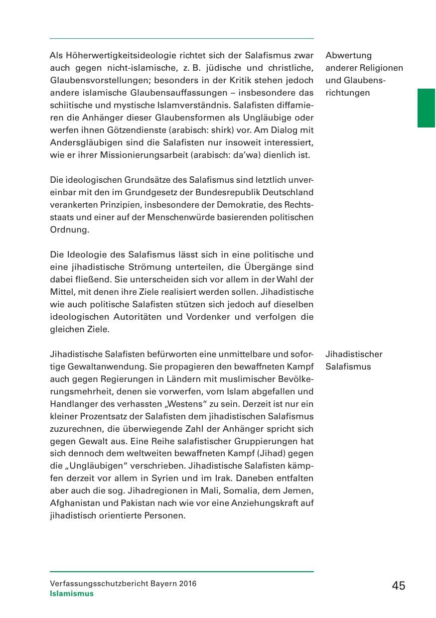 Seite 47 des Verfassungsschutzbericht 2016 Bayern