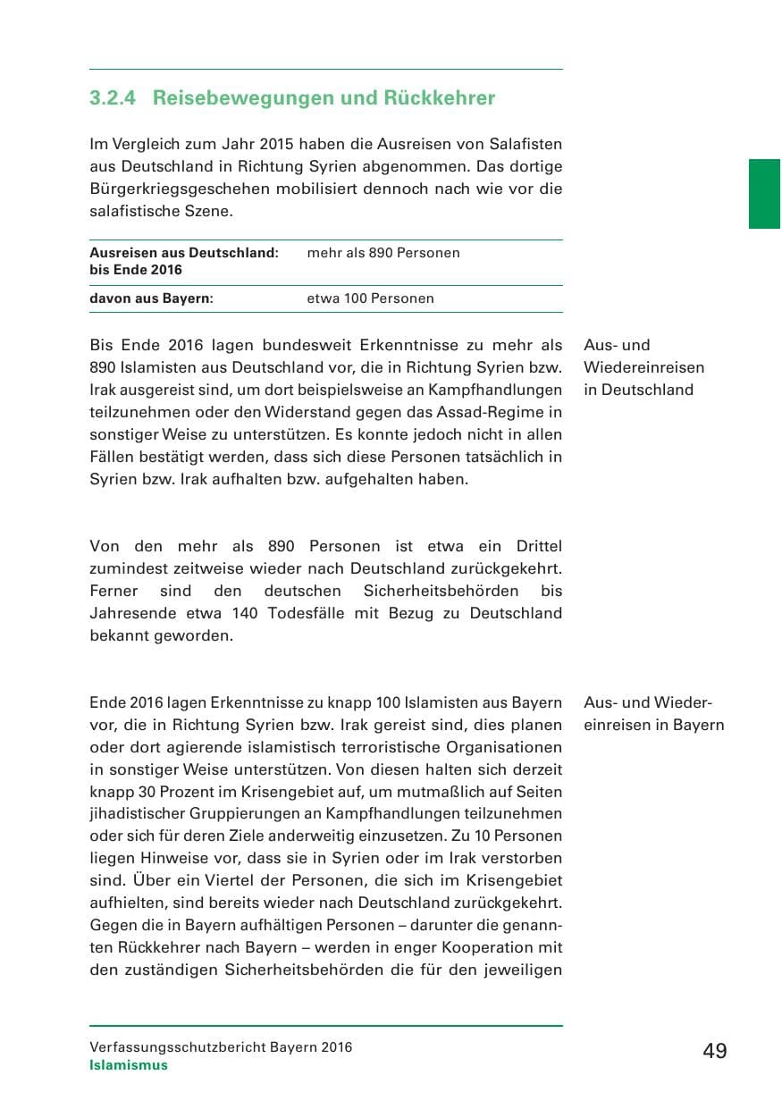 Seite 51 des Verfassungsschutzbericht 2016 Bayern