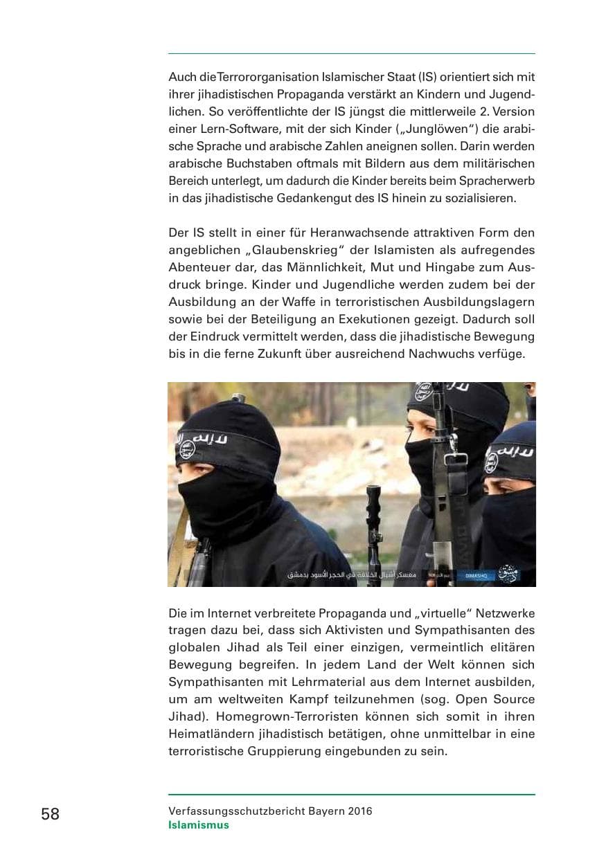 Seite 60 des Verfassungsschutzbericht 2016 Bayern