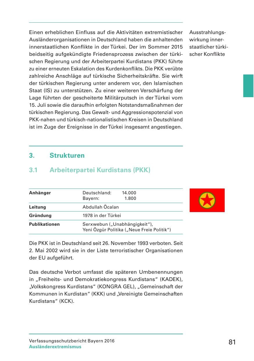 Seite 83 des Verfassungsschutzbericht 2016 Bayern