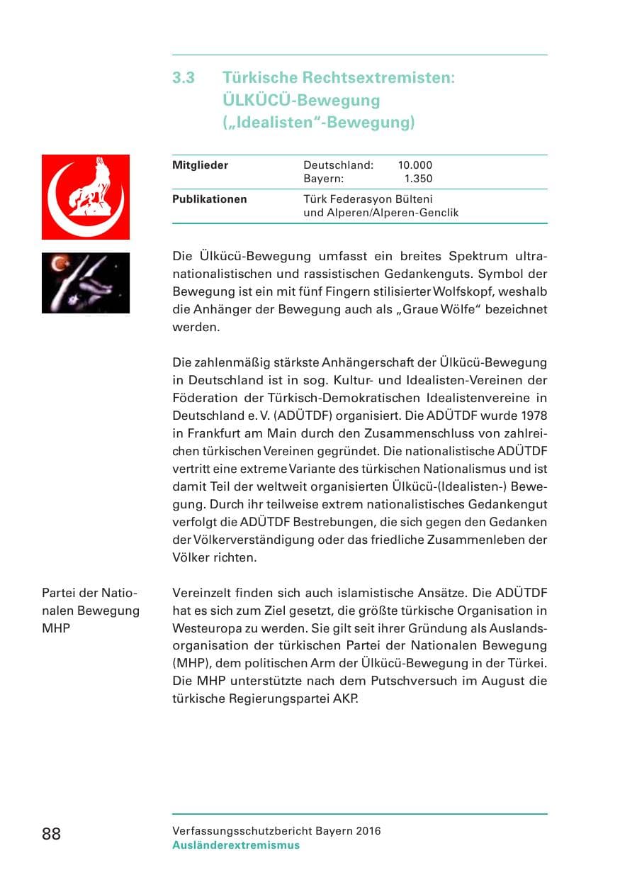 Seite 90 des Verfassungsschutzbericht 2016 Bayern