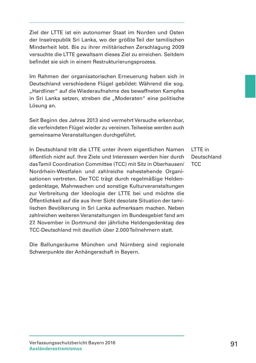 Seite 93 des Verfassungsschutzbericht 2016 Bayern