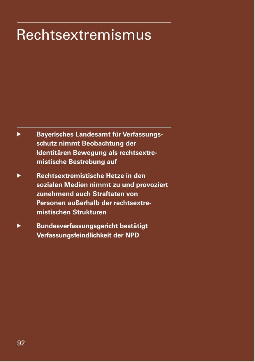 Seite 94 des Verfassungsschutzbericht 2016 Bayern