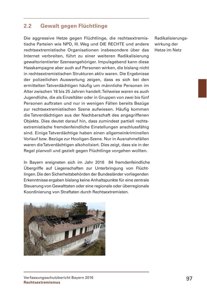 Seite 99 des Verfassungsschutzbericht 2016 Bayern