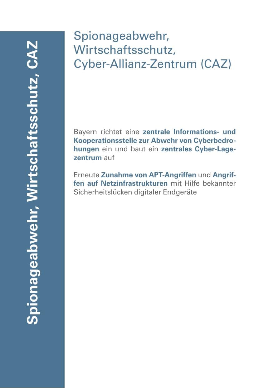 Seite 302 des Verfassungsschutzbericht 2019 Bayern