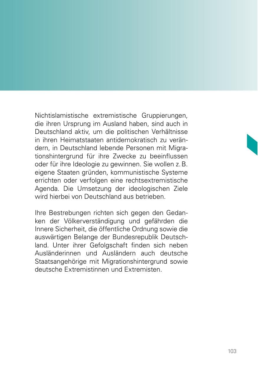 Seite 103 des Verfassungsschutzbericht 2021 Bayern