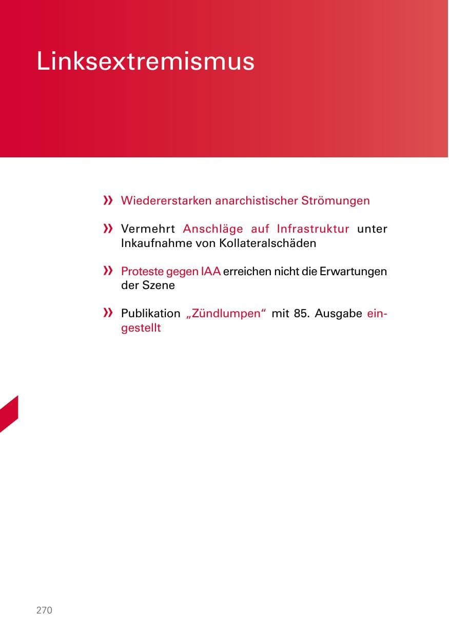 Seite 270 des Verfassungsschutzbericht 2021 Bayern
