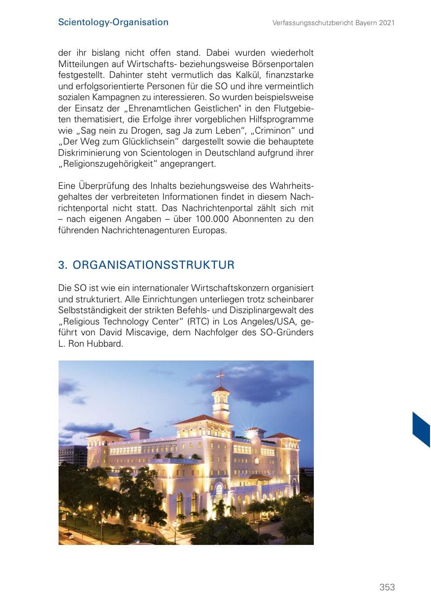 Seite 353 des Verfassungsschutzbericht 2021 Bayern