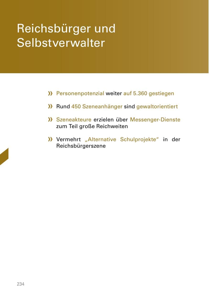 Seite 234 des Verfassungsschutzbericht 2022 Bayern