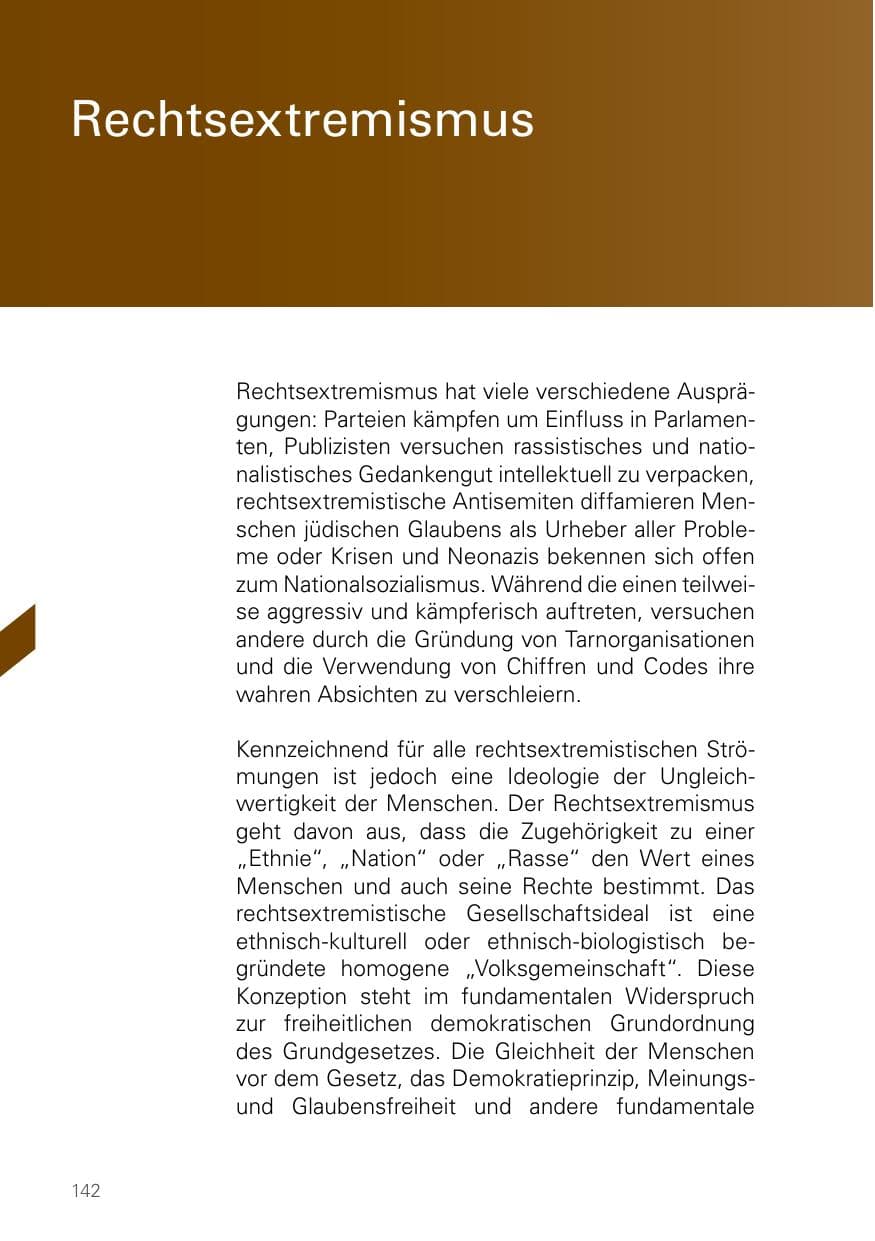 Seite 142 des Verfassungsschutzbericht 2023 Bayern