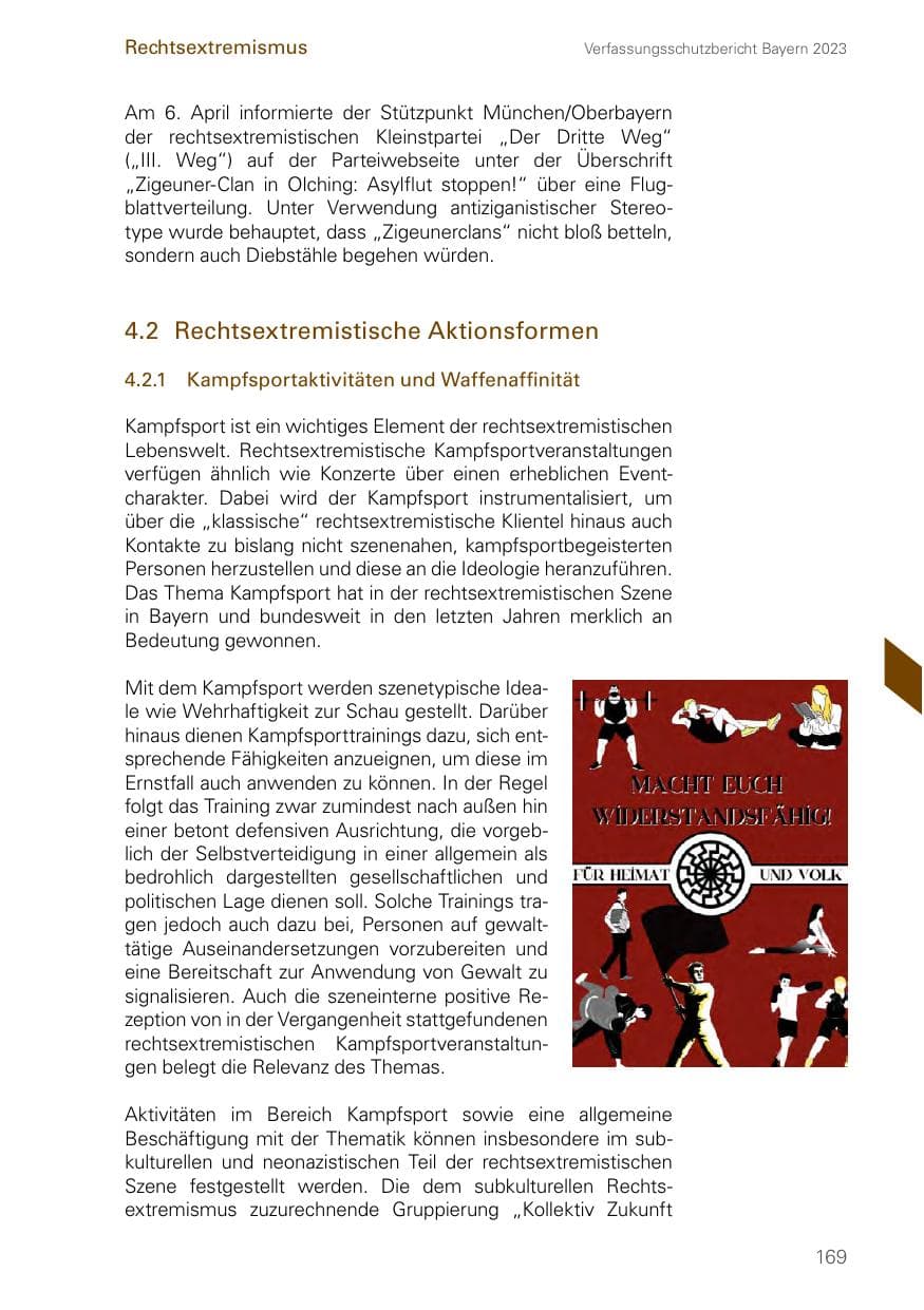 Seite 169 des Verfassungsschutzbericht 2023 Bayern