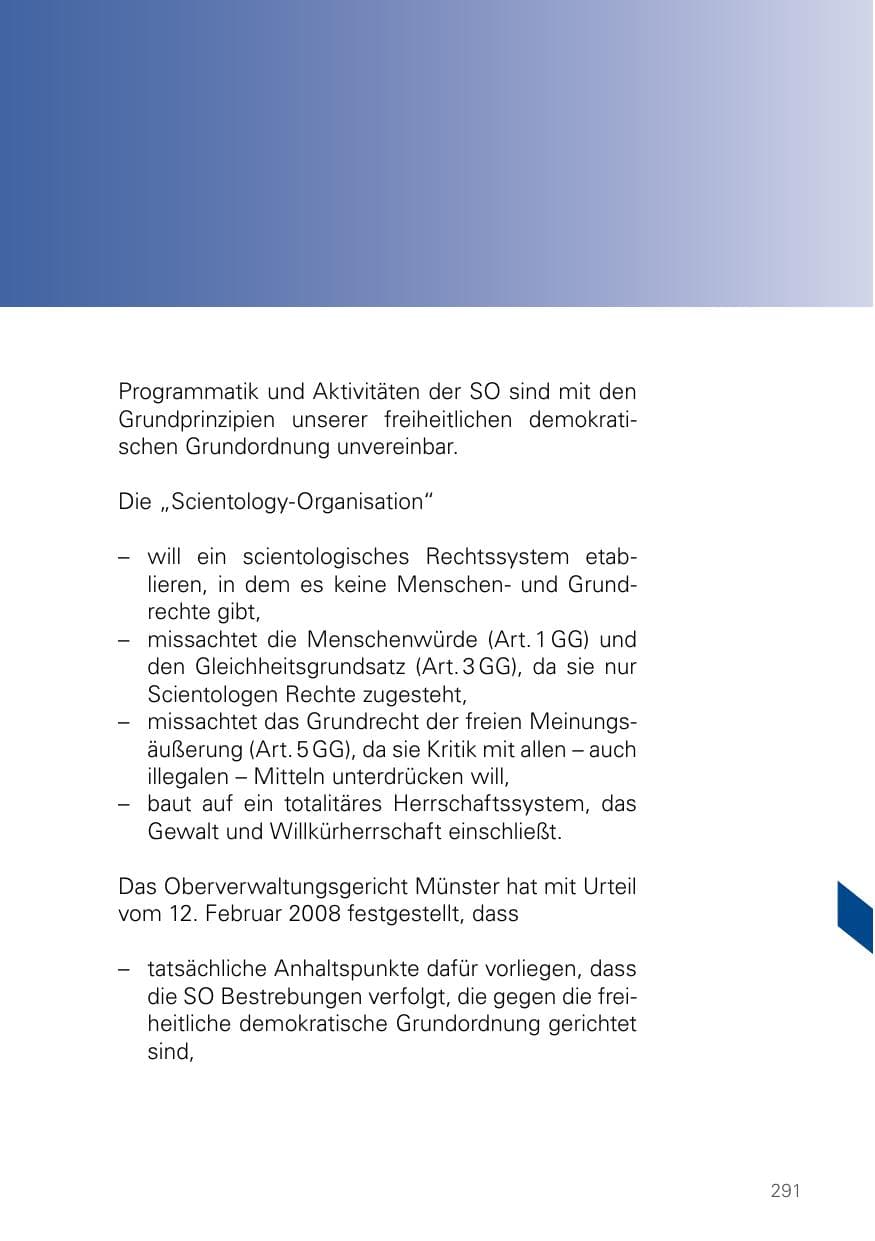 Seite 291 des Verfassungsschutzbericht 2023 Bayern