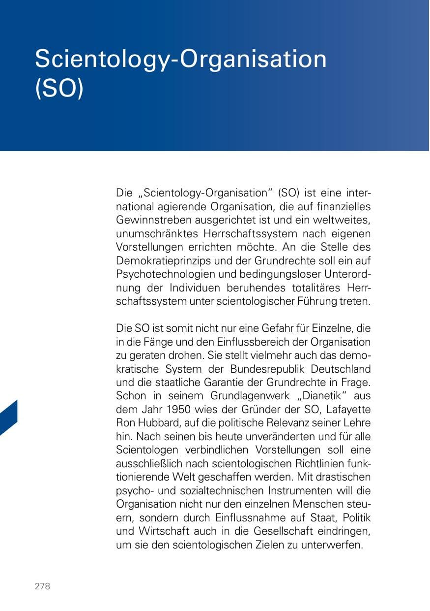 Seite 278 des Verfassungsschutzbericht 2024 Bayern
