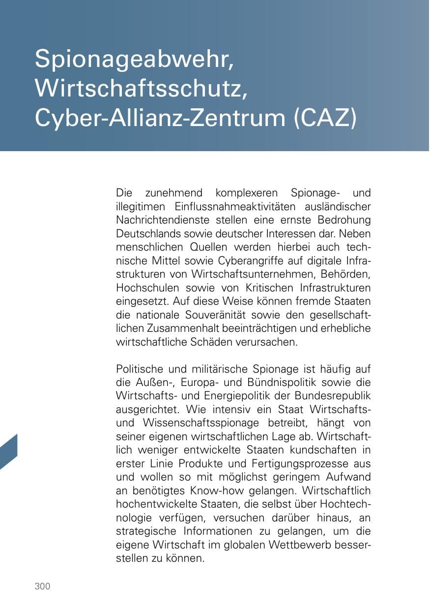 Seite 300 des Verfassungsschutzbericht 2024 Bayern