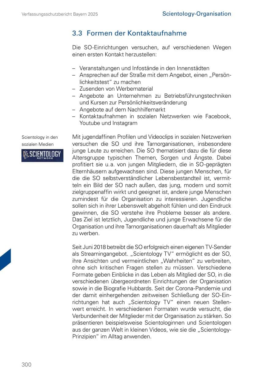 Seite 300 des Verfassungsschutzbericht 2025 Bayern