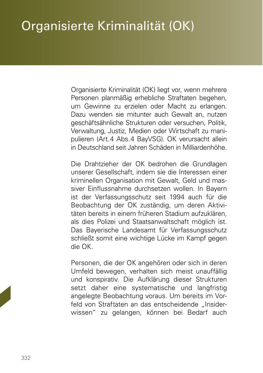 Seite 332 des Verfassungsschutzbericht 2025 Bayern