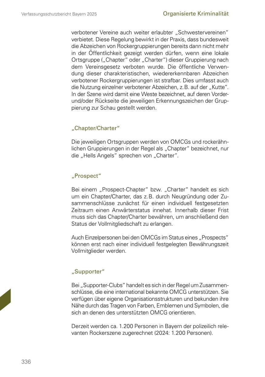 Seite 336 des Verfassungsschutzbericht 2025 Bayern