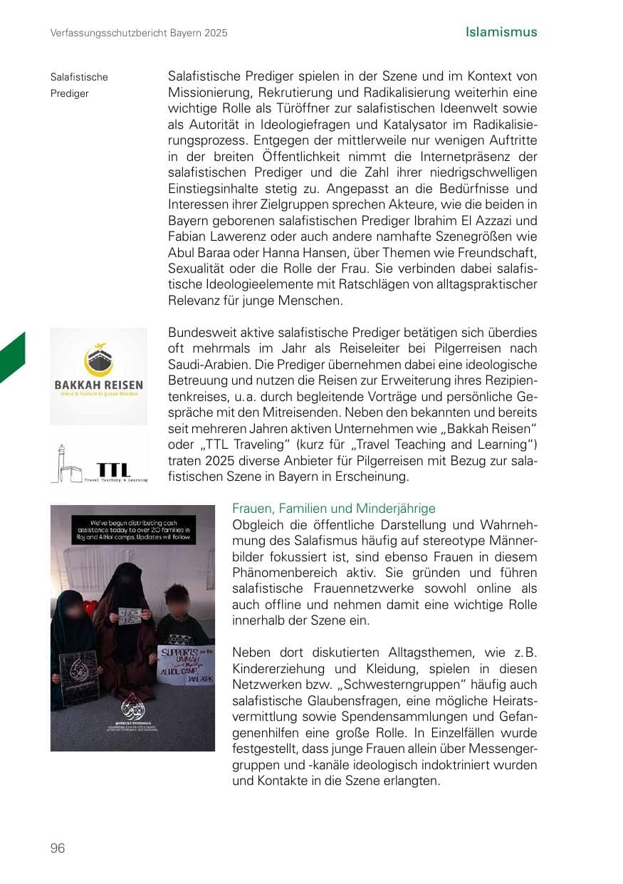 Seite 96 des Verfassungsschutzbericht 2025 Bayern