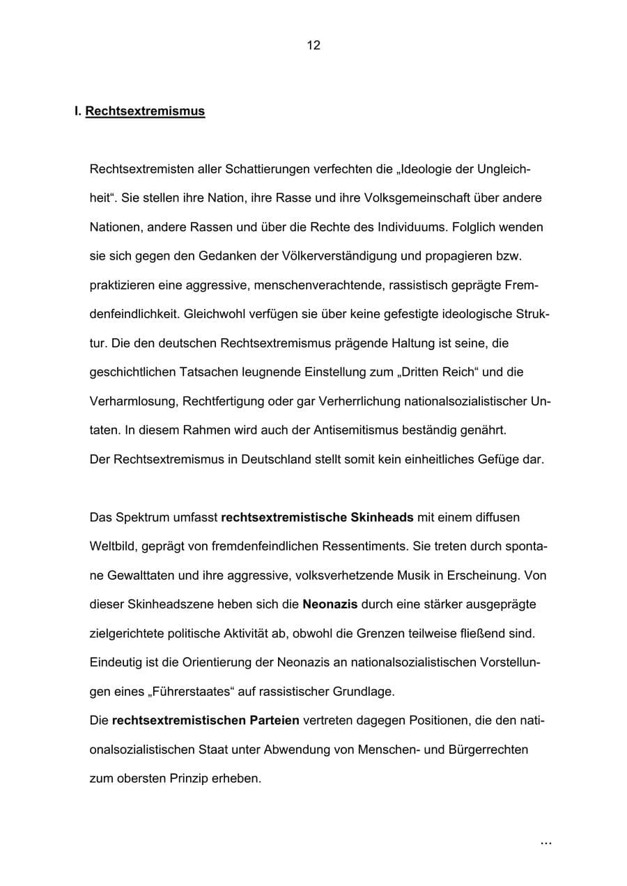 Seite 12 des Verfassungsschutzbericht 2002 Bremen