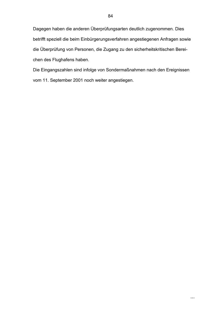 Seite 84 des Verfassungsschutzbericht 2002 Bremen