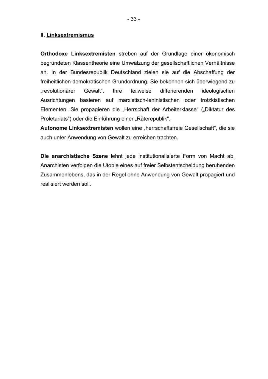 Seite 33 des Verfassungsschutzbericht 2004 Bremen