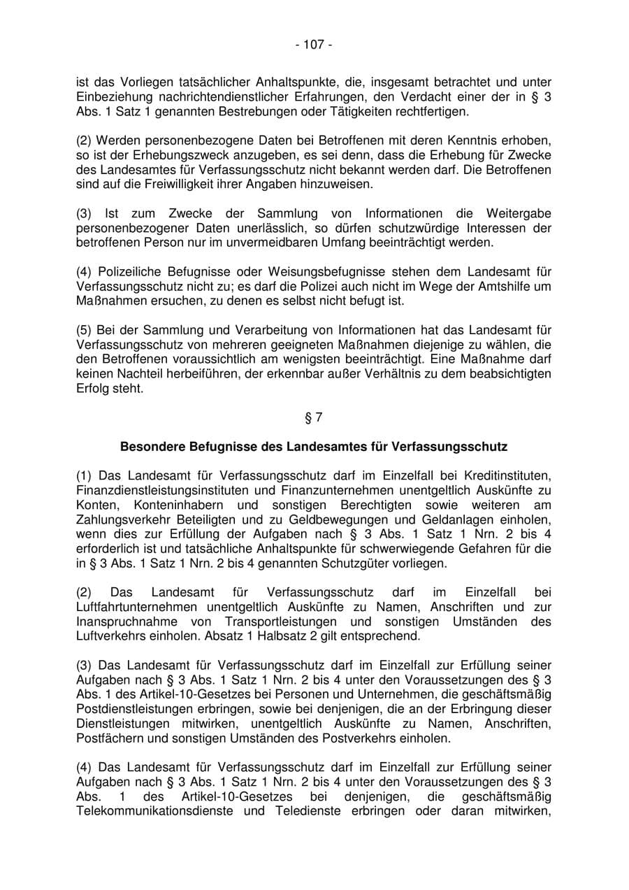 Seite 107 des Verfassungsschutzbericht 2006 Bremen