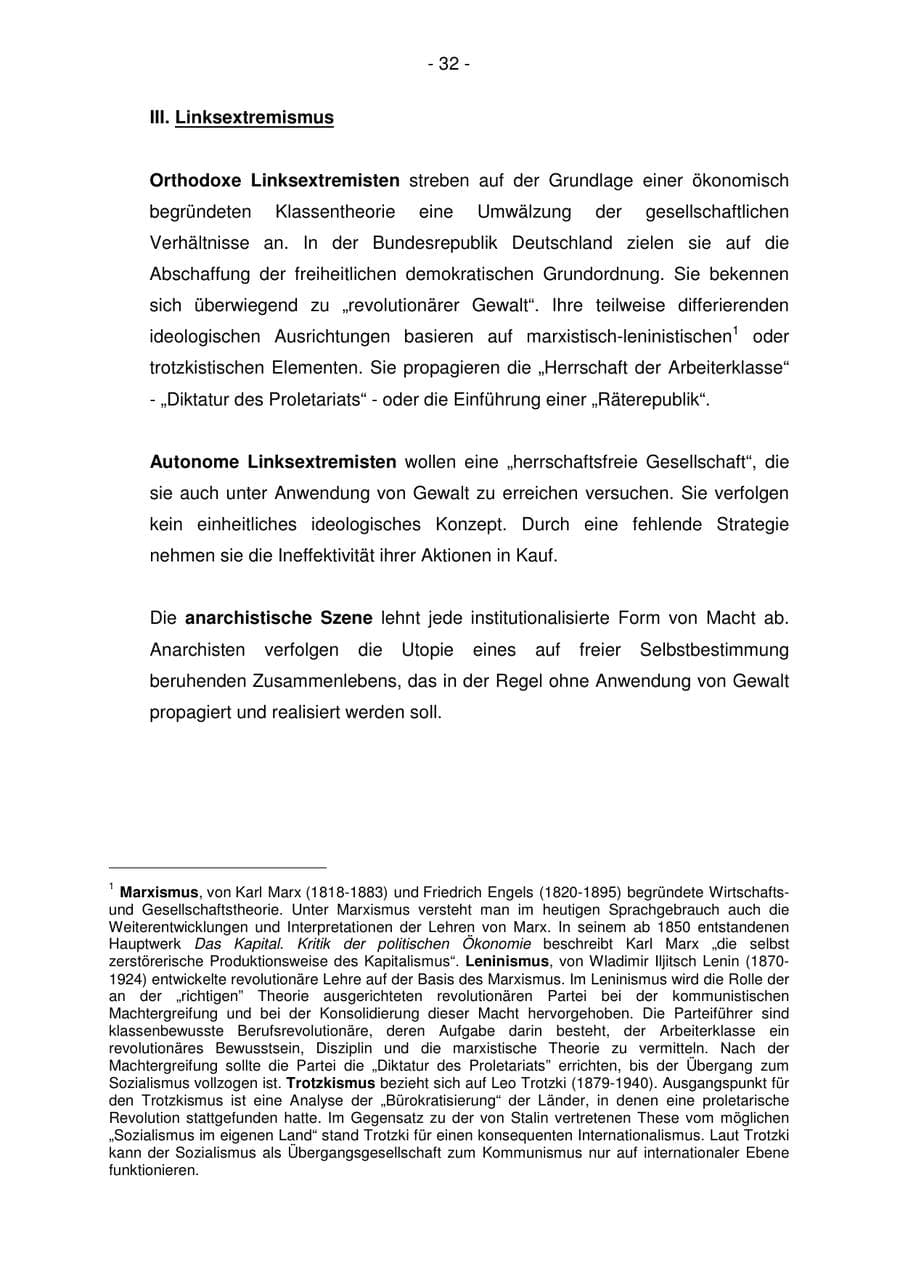 Seite 32 des Verfassungsschutzbericht 2006 Bremen