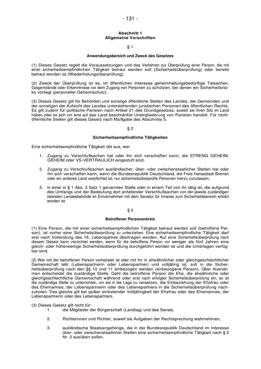 Seite 131 des Verfassungsschutzbericht 2007 Bremen