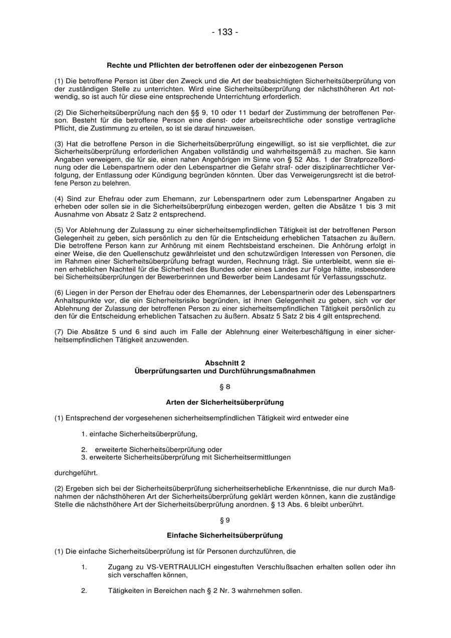Seite 133 des Verfassungsschutzbericht 2007 Bremen