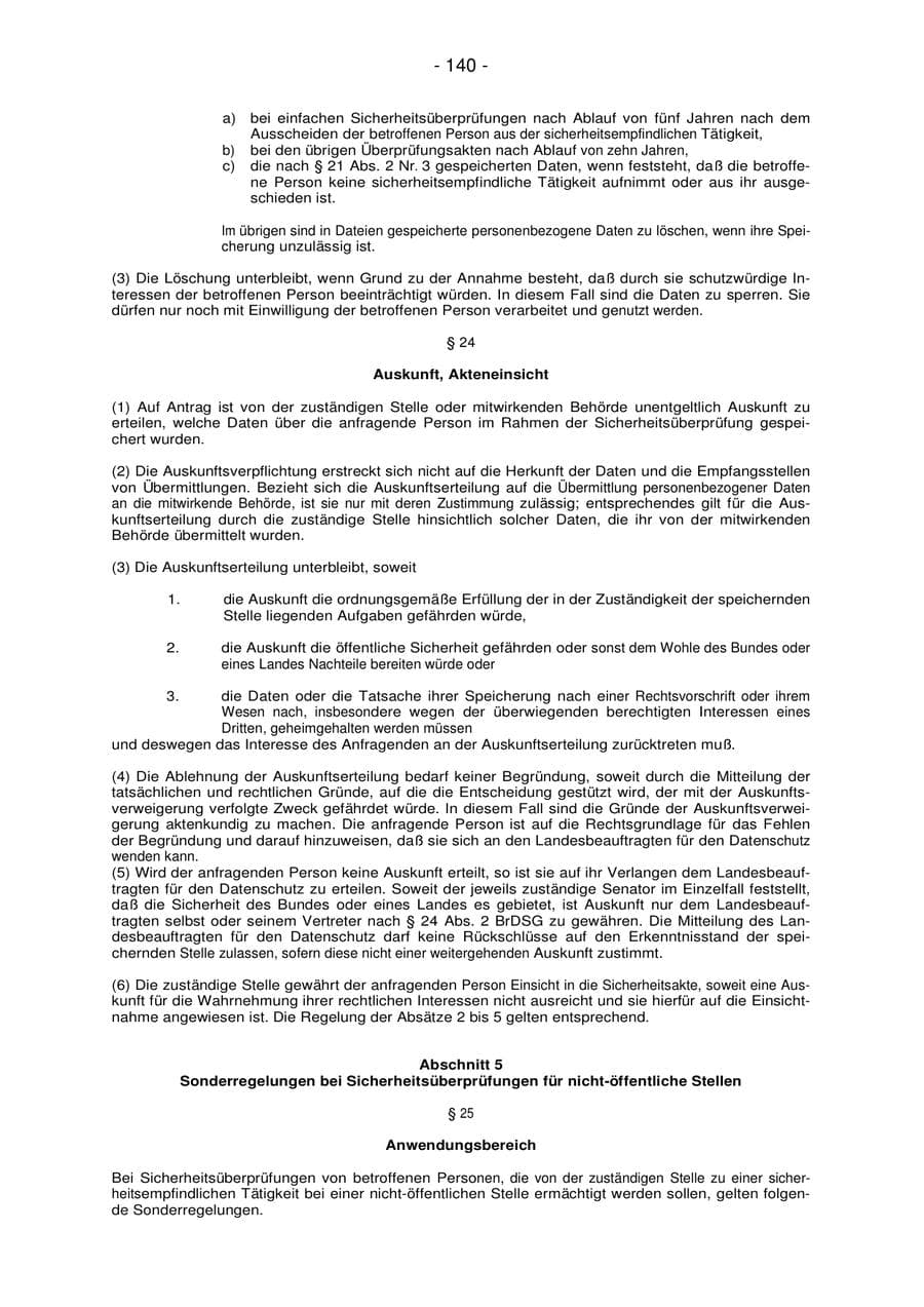 Seite 140 des Verfassungsschutzbericht 2007 Bremen
