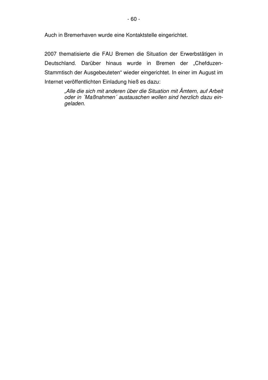 Seite 60 des Verfassungsschutzbericht 2007 Bremen