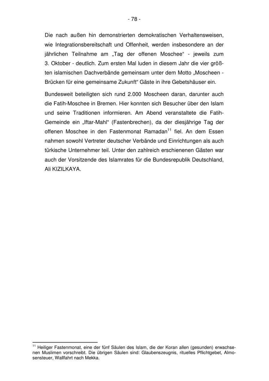 Seite 78 des Verfassungsschutzbericht 2007 Bremen