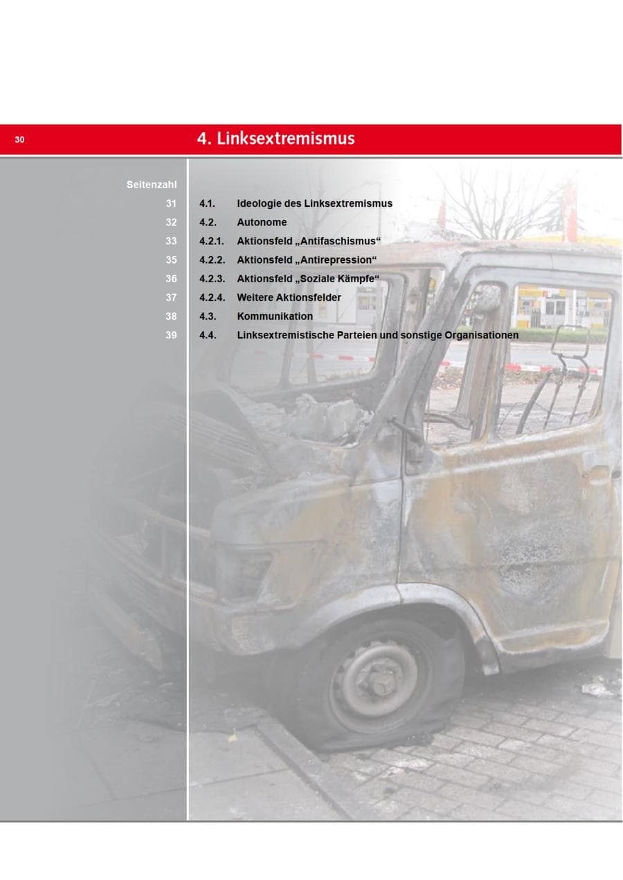 Seite 30 des Verfassungsschutzbericht 2009 Bremen