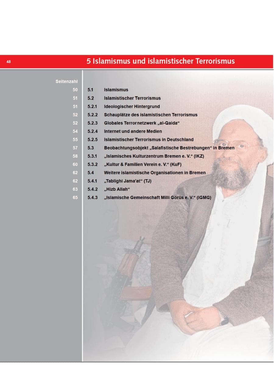 Seite 48 des Verfassungsschutzbericht 2011 Bremen