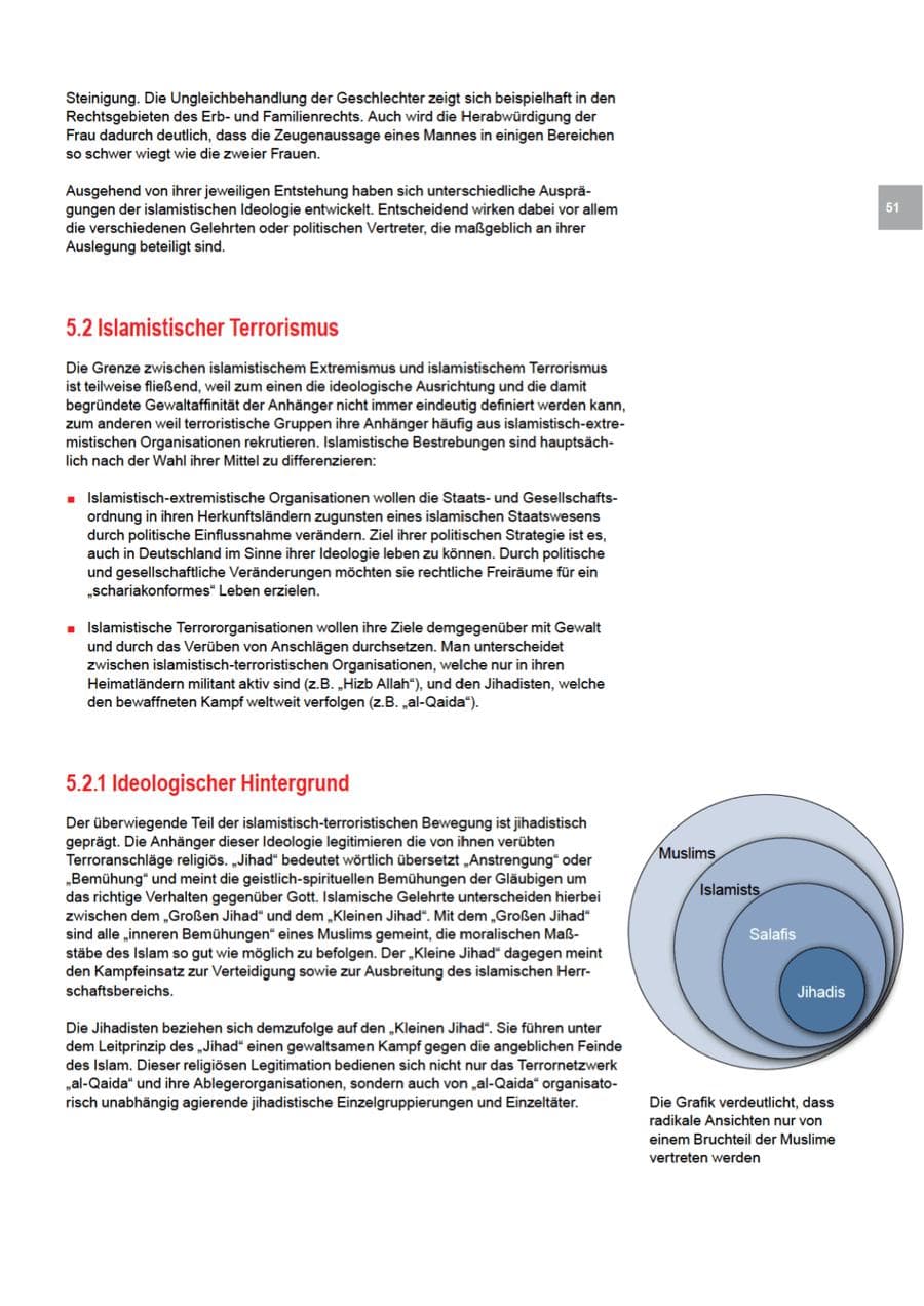 Seite 51 des Verfassungsschutzbericht 2011 Bremen