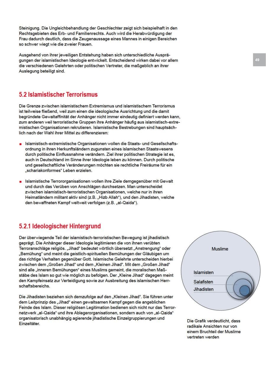 Seite 49 des Verfassungsschutzbericht 2012 Bremen