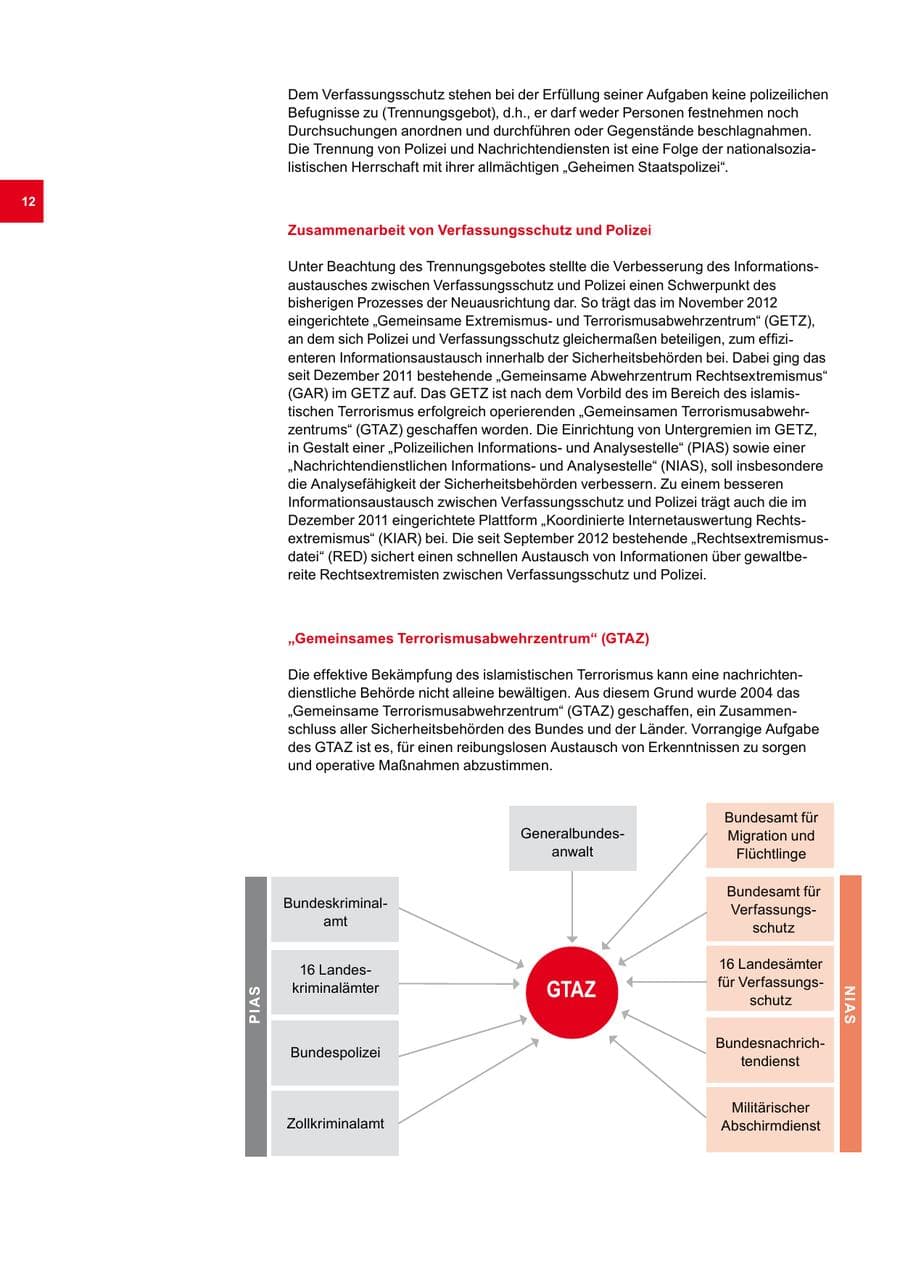 Seite 12 des Verfassungsschutzbericht 2013 Bremen