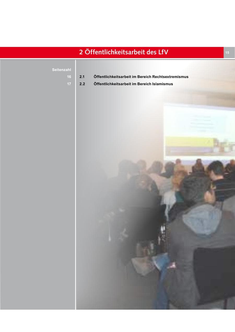 Seite 15 des Verfassungsschutzbericht 2013 Bremen