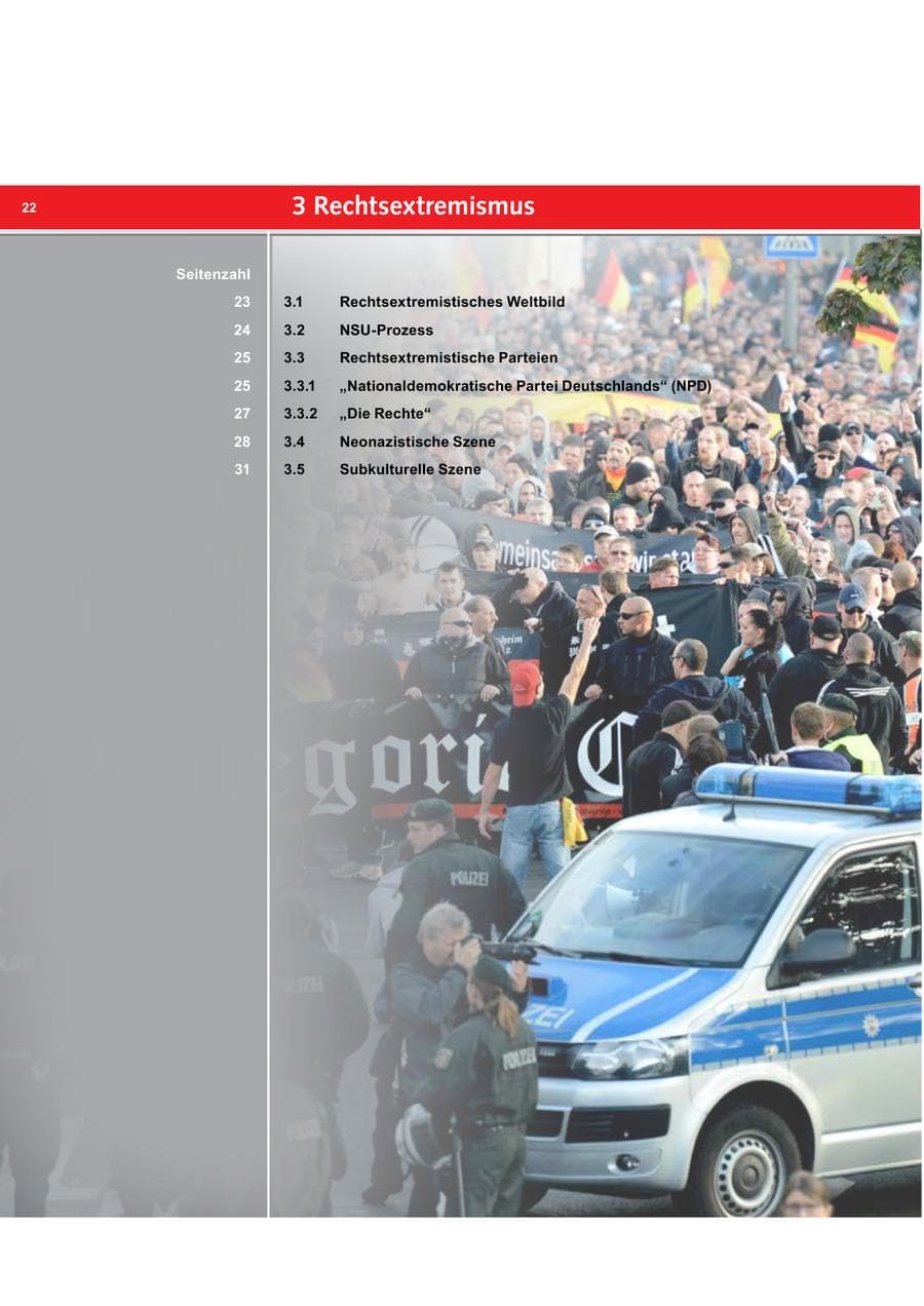 Seite 22 des Verfassungsschutzbericht 2015 Bremen