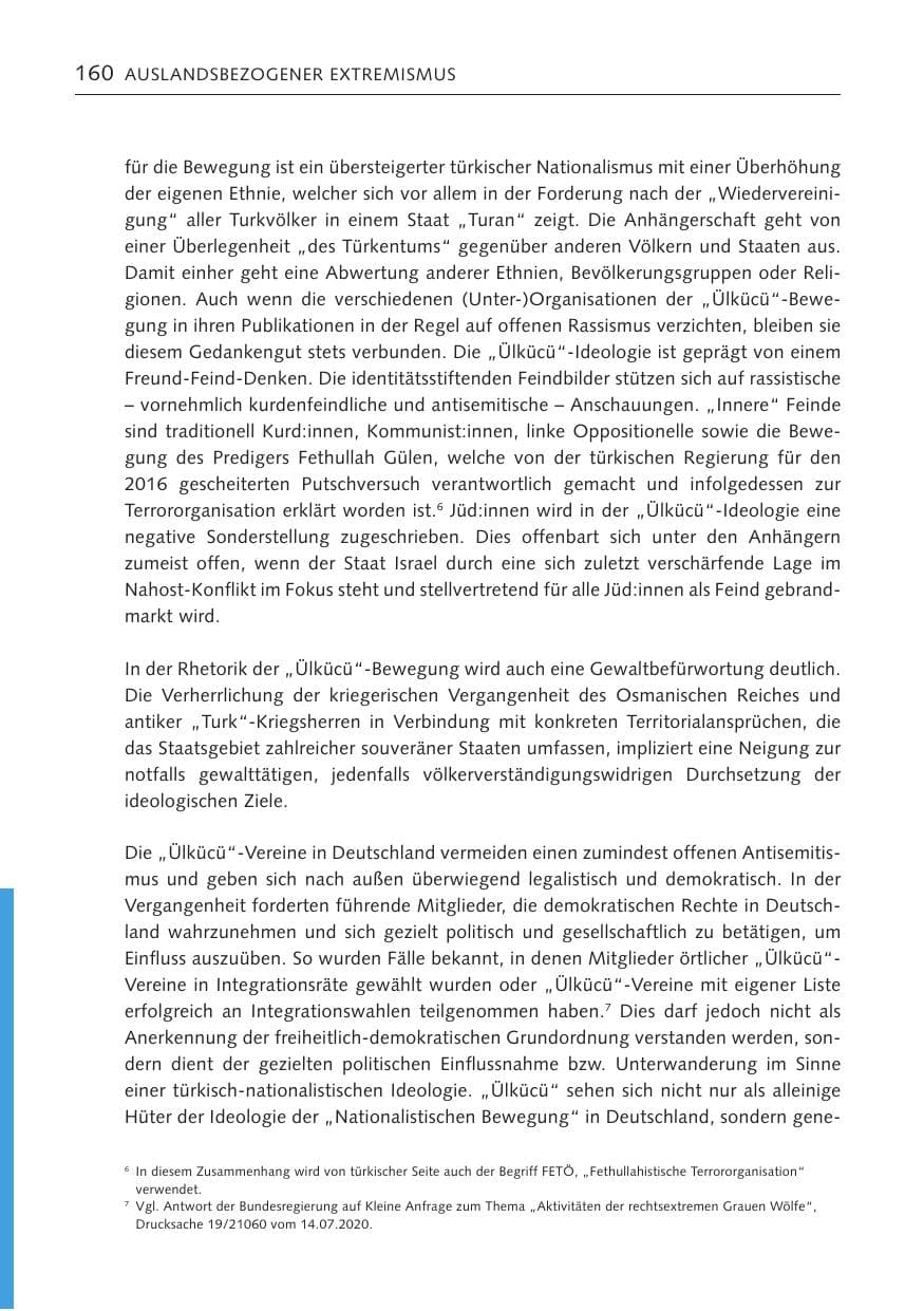 Seite 160 des Verfassungsschutzbericht 2022 Bremen