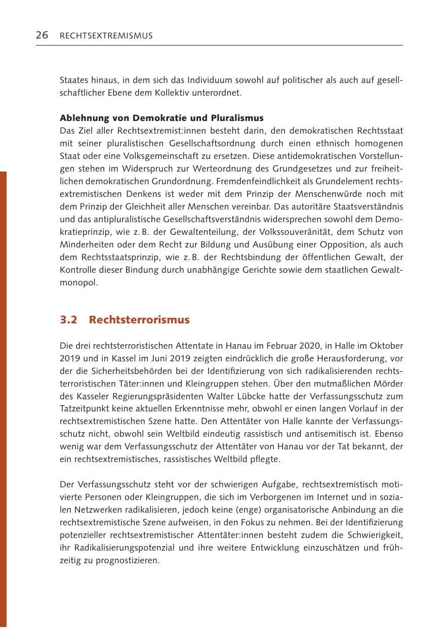 Seite 26 des Verfassungsschutzbericht 2022 Bremen