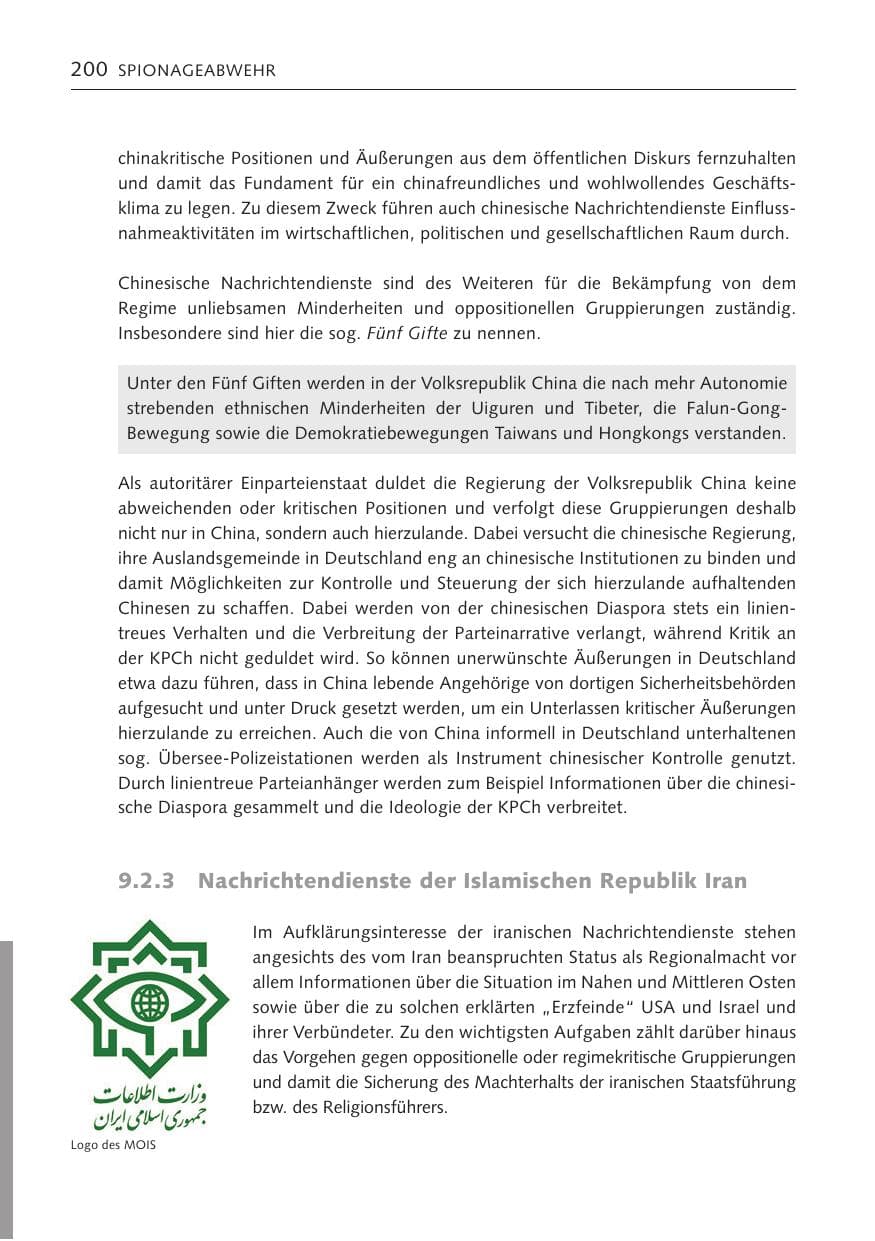 Seite 199 des Verfassungsschutzbericht 2023 Bremen