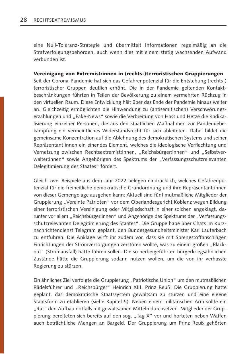 Seite 27 des Verfassungsschutzbericht 2023 Bremen