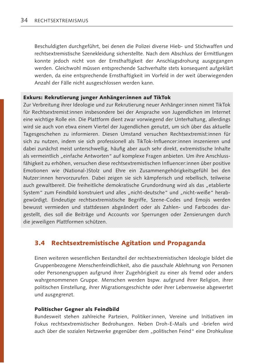 Seite 33 des Verfassungsschutzbericht 2023 Bremen