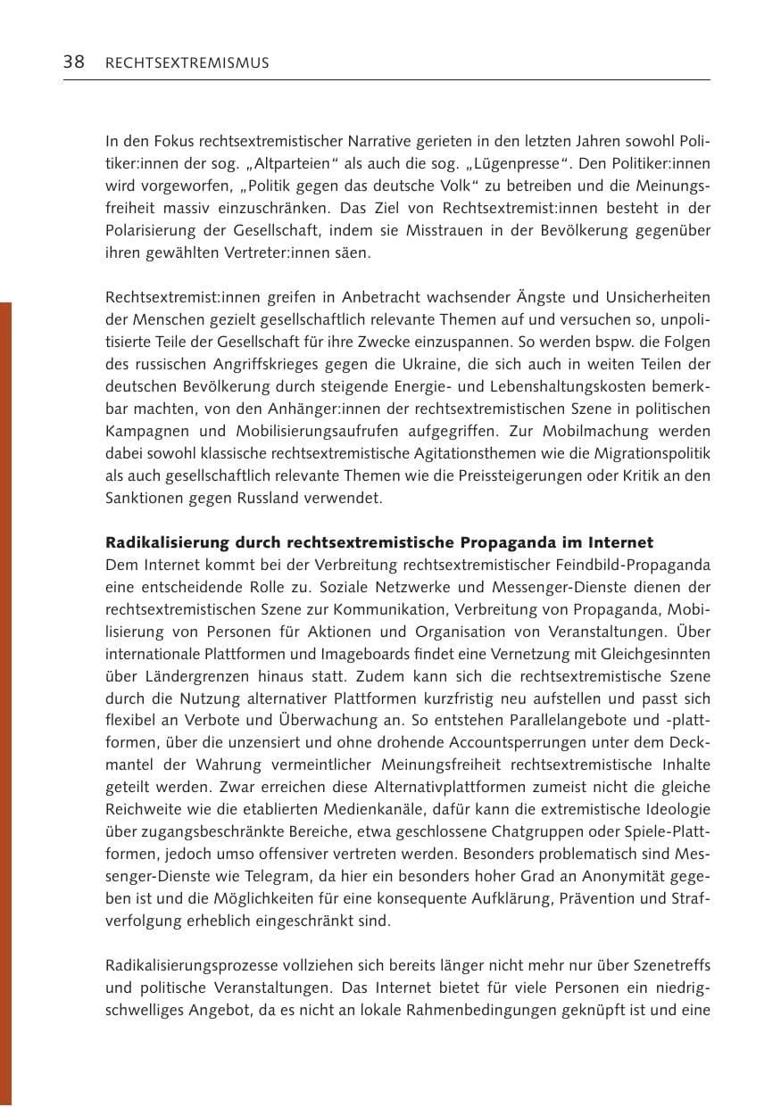 Seite 37 des Verfassungsschutzbericht 2023 Bremen