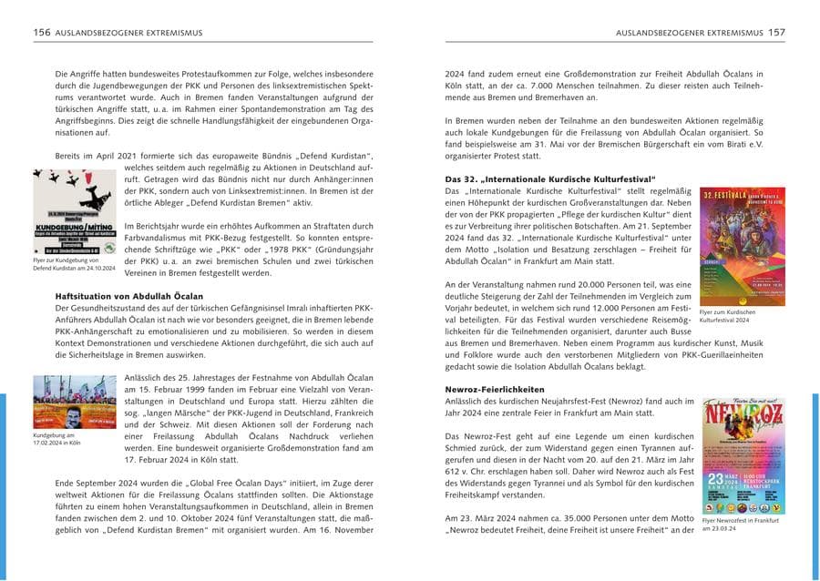 Seite 80 des Verfassungsschutzbericht 2024 Bremen