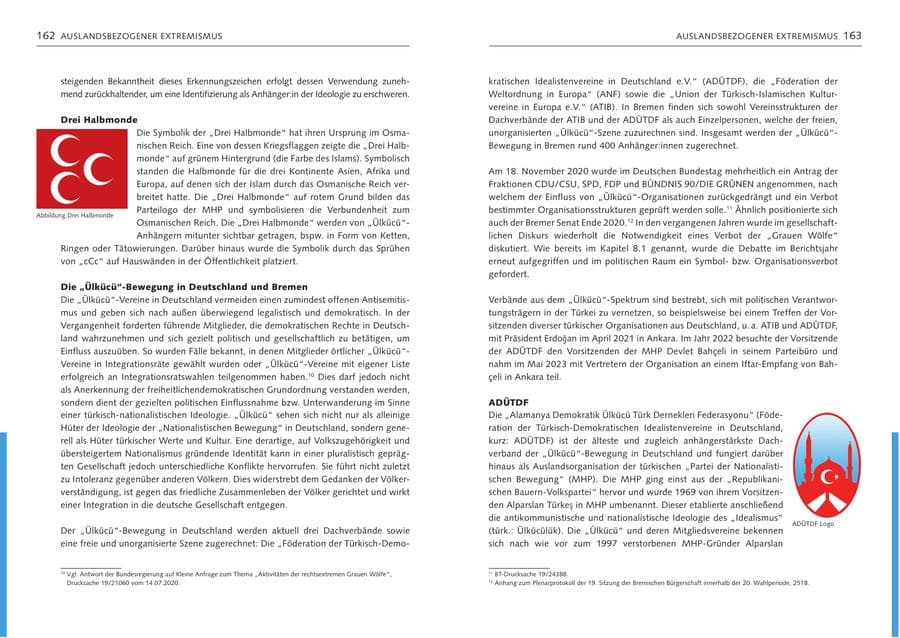 Seite 83 des Verfassungsschutzbericht 2024 Bremen